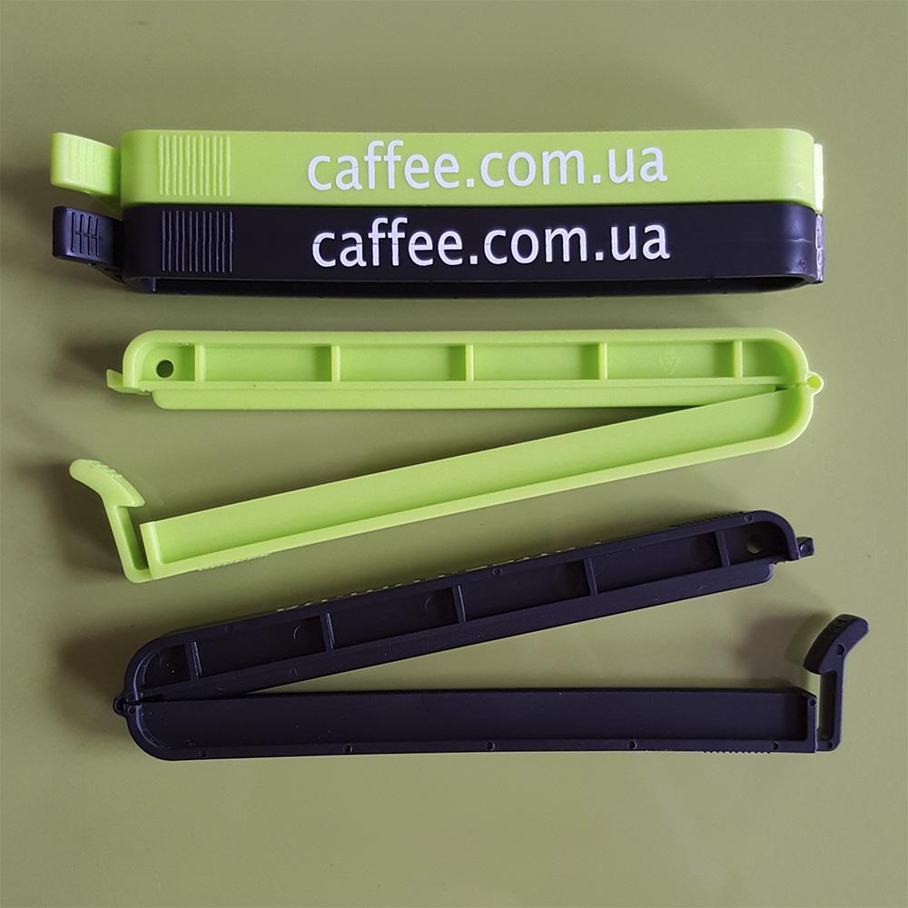 Зажим для пакета кофе, чая Caffee пластиковый
