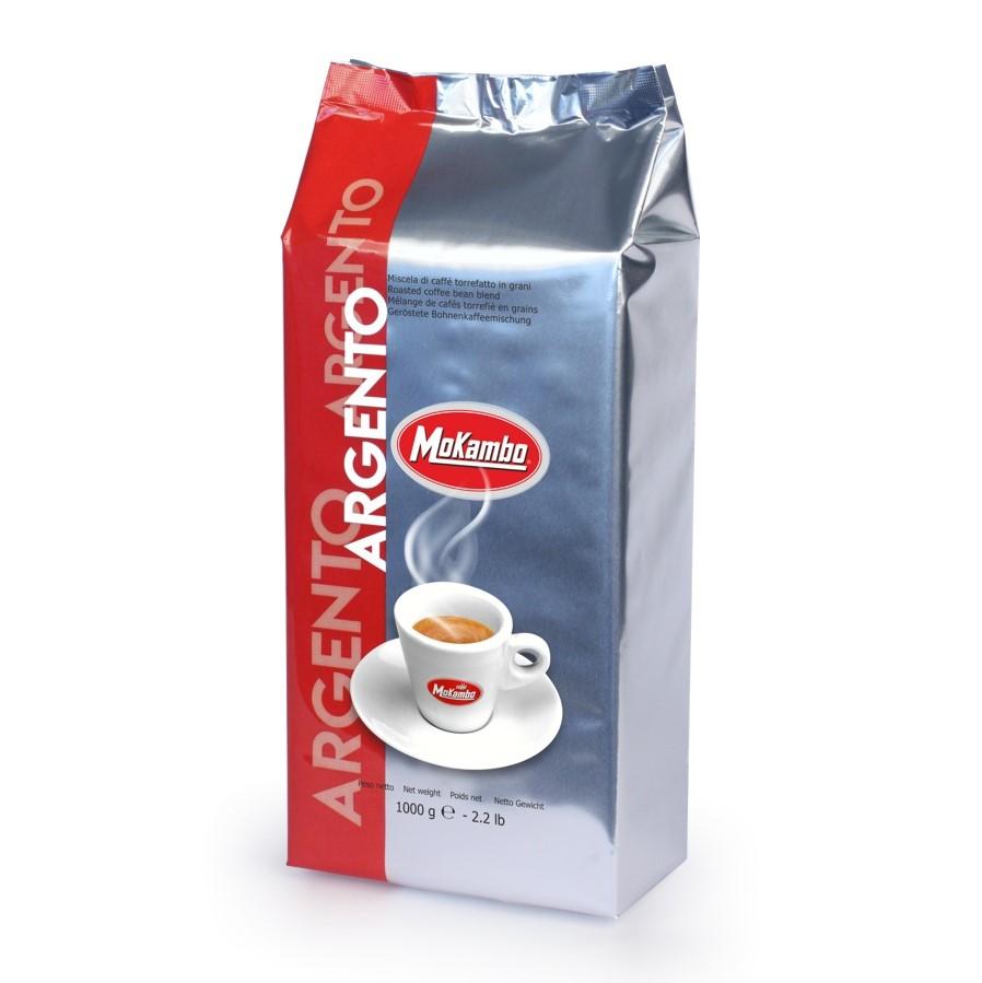 Итальянский кофе в зернах MoKambo Argento (1 кг) — 40% Арабика / 60% Робуста