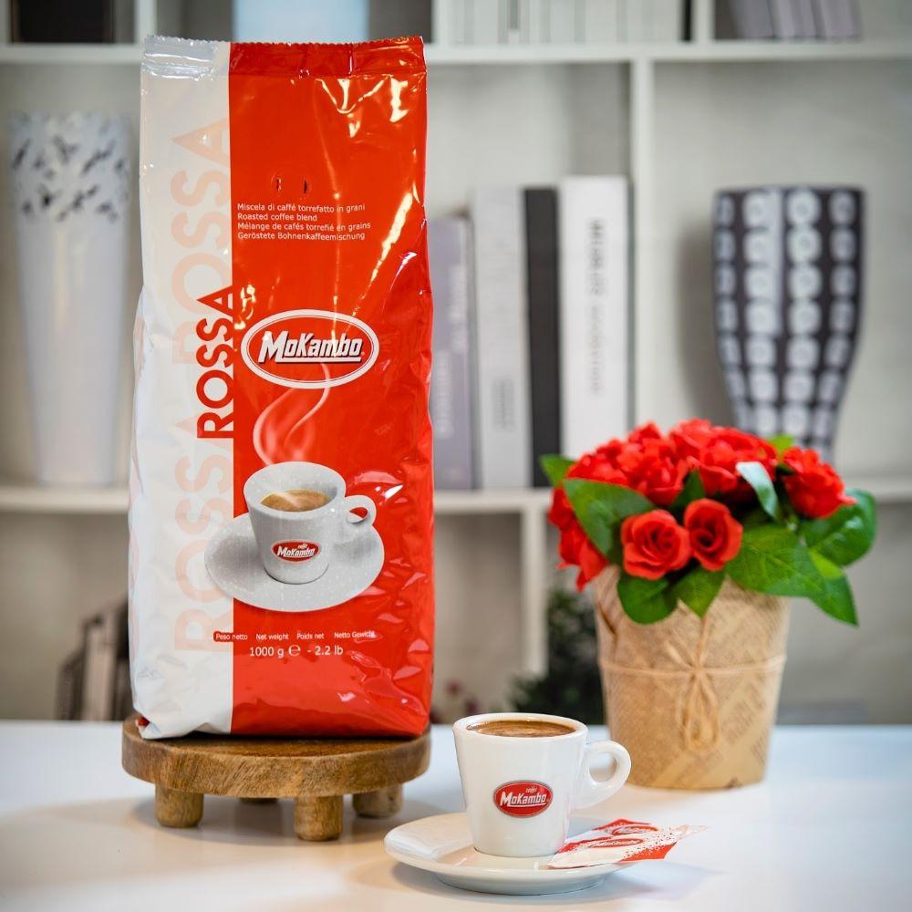 Кофе в зернах MoKambo Rossa (1 кг) — Интенсивный купаж 60% Арабика / 40% Робуста — изображение 2