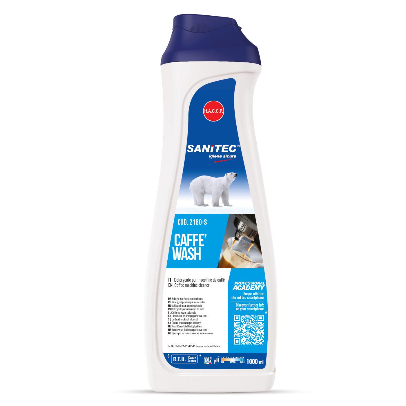 Рідкий засіб від кавових масел Sanitec Caffe Wash 1 л (2160-S)