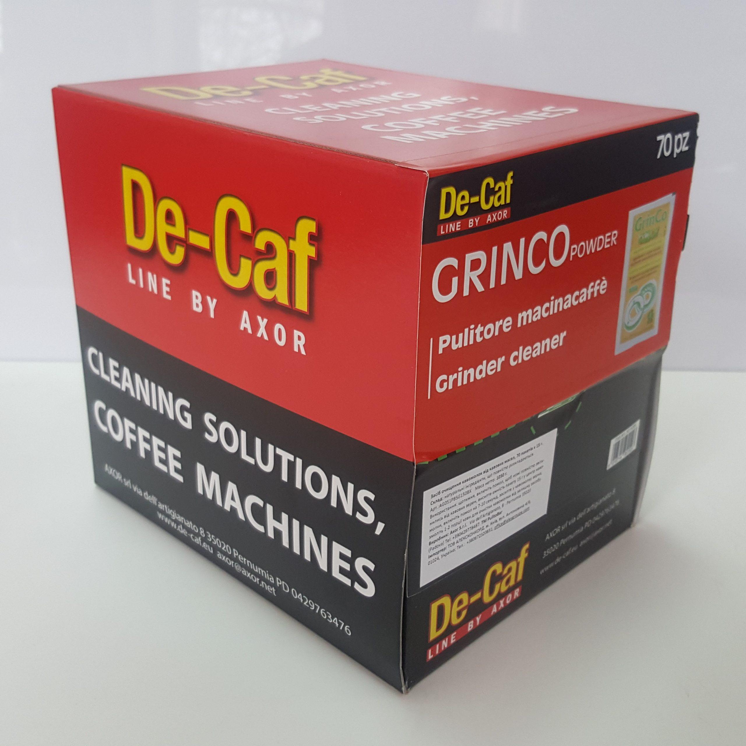 Чистящее средство кофемолок De-Caf Grinco (70 шт х 15 г)