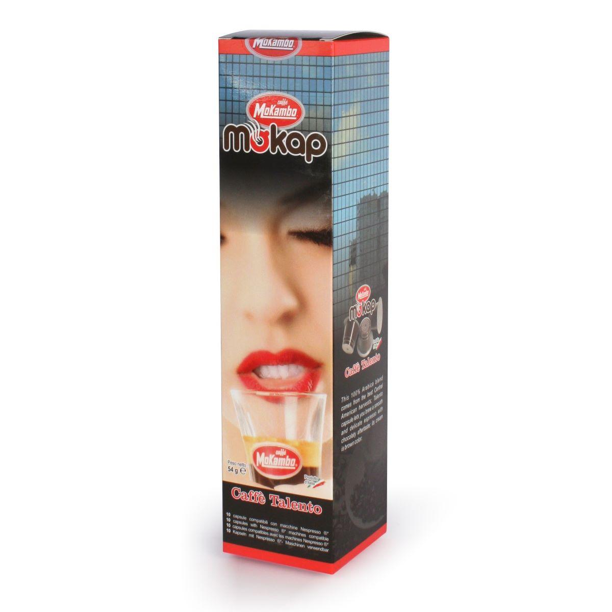 Кава в капсулах MoKambo Talento 10 шт (Nespresso) 100% Арабіка