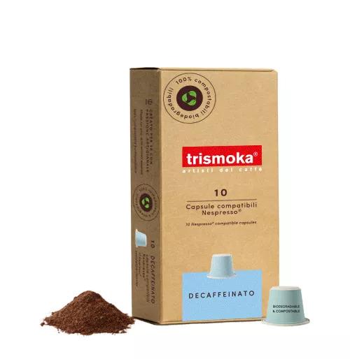 Кава в капсулах Trismoka Decaffeinato Без кофеїну 10 шт (Nespresso)
