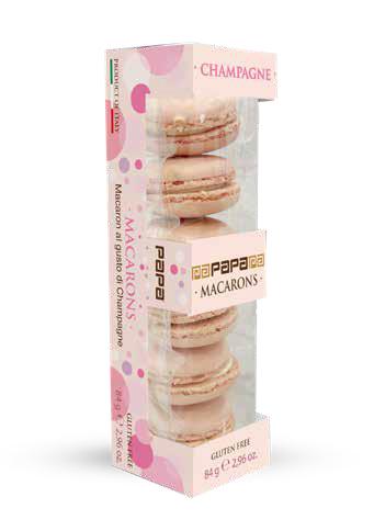 Тістечка макарон Papa Confetti Шампанське, 84 г (6 шт)