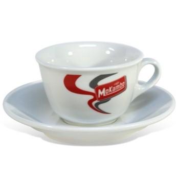 Чашка с блюдцем для капучино Mokambo 180 мл (Фарфор)