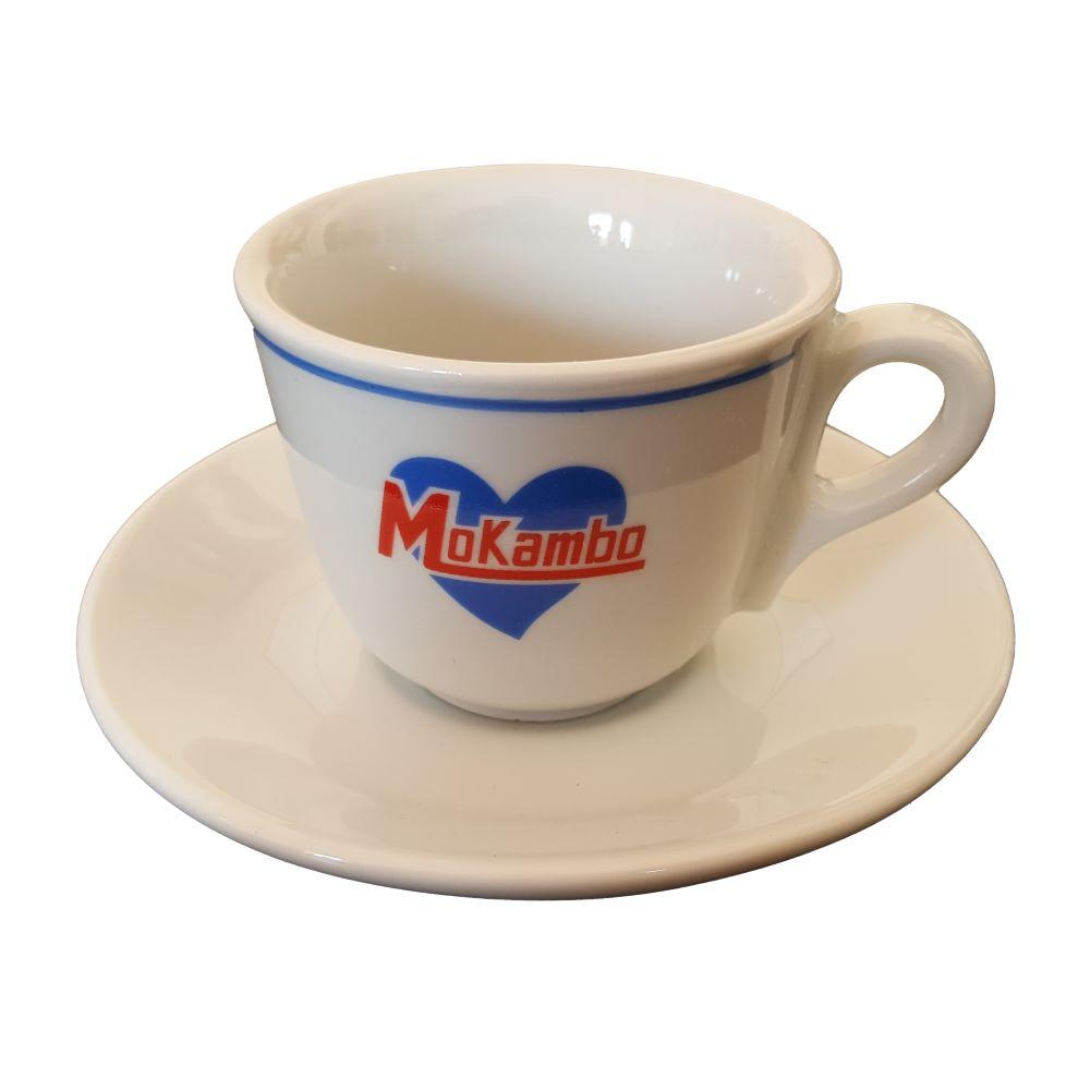 Чашка з блюдцем для еспресо колекція Mokambo Decaffeinato (Порцеляна)