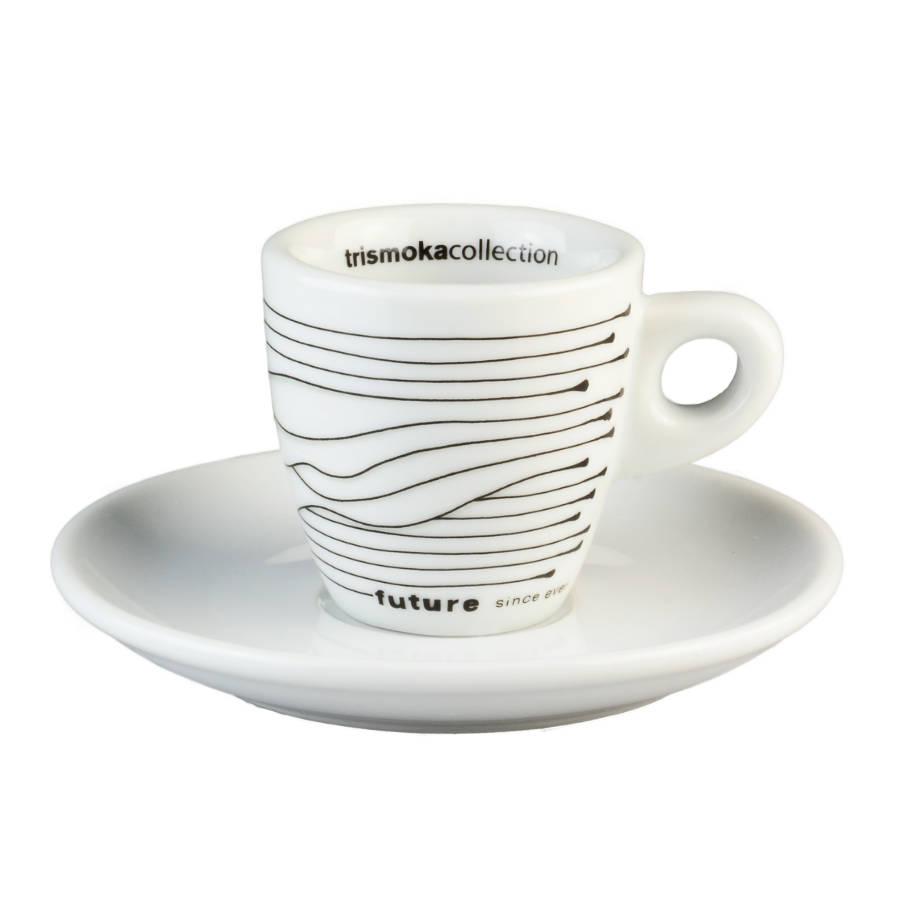 Чашка с блюдцем для эспрессо коллекция Trismoka 2015 (Фарфор)
