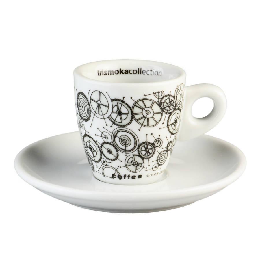 Чашка с блюдцем для эспрессо коллекция Trismoka 2015 (Фарфор)