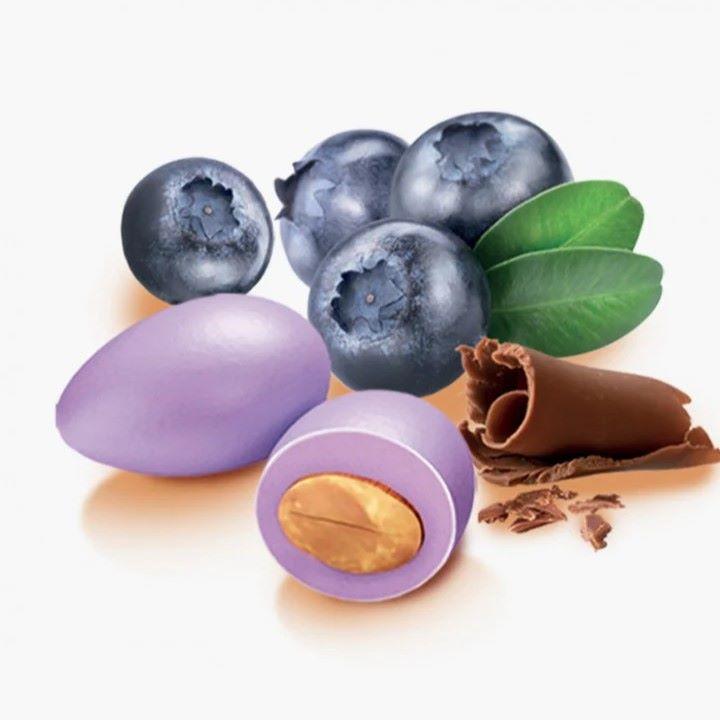 Драже миндаль в белом шоколаде с черникой Papa Confetti, 100 г — изображение 2