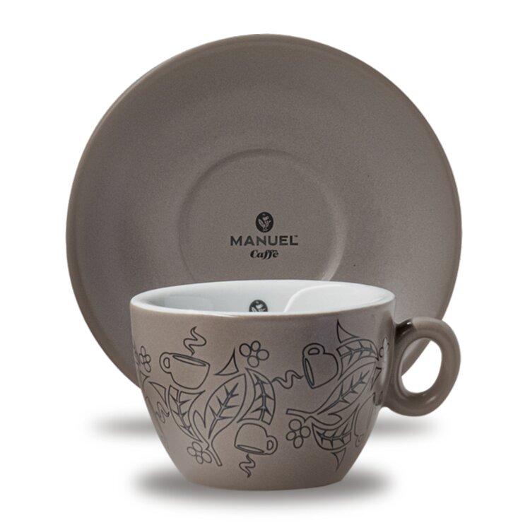 Чашка з блюдцем Manuel Grey Collection 165 мл