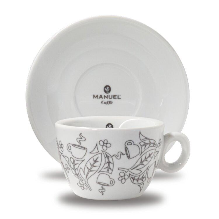 Чашка с блюдцем Manuel White Collection 165 мл