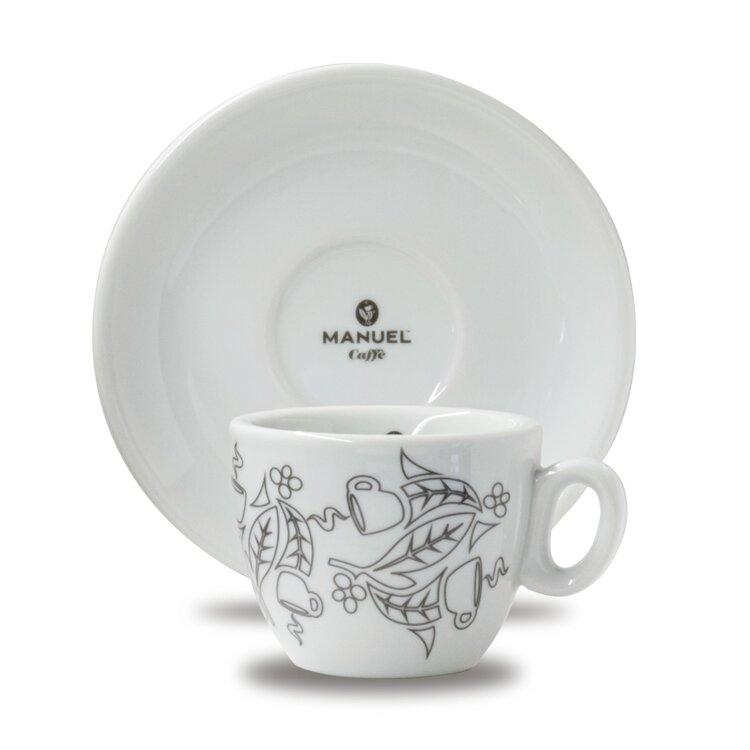 Чашка з блюдцем еспресо Manuel White Collection 80 мл